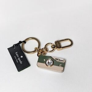 ✨ Kate Spade New York Camera Keychain / Bag Charm – Gold Tone